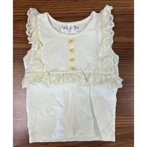 Matilda Jane (Hotline) Lacey Tank Girls Sz 4 *hole on back on neckline (see Pics